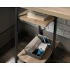 Teknik Industrial Style Bench Desk with Shelf