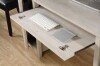 Teknik Chalked Wood Computer Home Desk - 1500 x 590mm