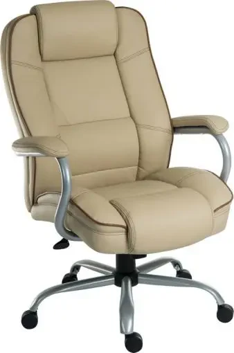 Teknik Goliath Duo Bonded Leather Heavy Duty Executive Chair - Cream