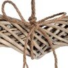 Large Wicker Hanging Heart With Rope Detail
