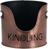 Copper Finish Logs And Kindling Buckets & Matchstick Holder
