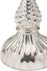 The Noel Collection Silver Foil Effect Dinner Candle Holder