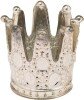 The Noel Collection Silver Crown Tealight Holder