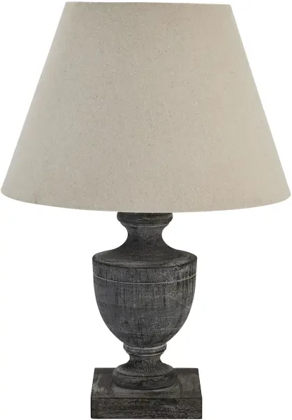 Incia Urn Wooden Table Lamp