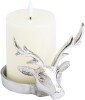 Farrah Collection Silver Stag Candle Holder