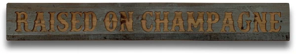 Champagne Grey Wash Wooden Message Plaque