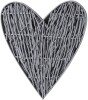 Large Grey Willow Branch Heart