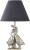 Silver Pair Of Ducks Table Lamps with Velvet Shade