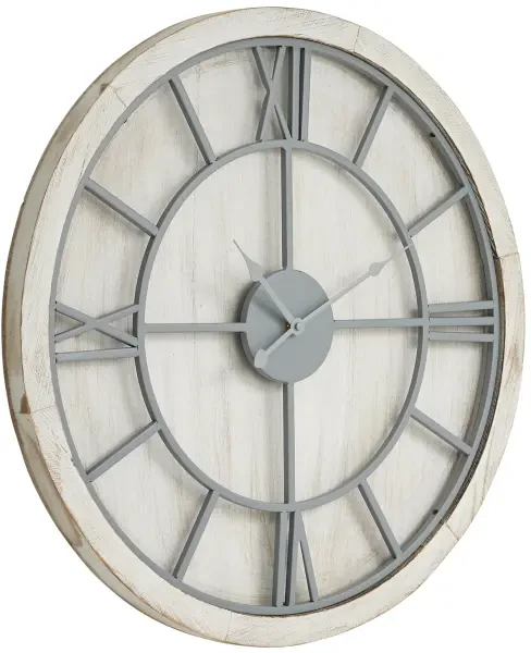 Williston White Wall Clock