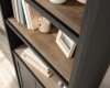 Teknik Shaker Style Bookcase with Doors - Raven Oak