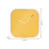 Leitz Cosy Silent Glass Wall Clock Warm Yellow