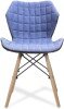 Nautilus Amelia Lightweight Fabric Chair - Denim