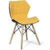 Nautilus Amelia Lightweight Fabric Chair - Mustard