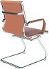 Nautilus Aura Medium Leather Bonded Executive Cantilever Chair - Brown