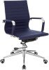 Nautilus Aura Medium Bonded Leather Executive Chair - Blue