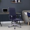 Nautilus Aura High Back Bonded Leather Executive Chair - Blue