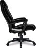 Nautilus Titan Oversized Leather Effect Executive Chair - Black