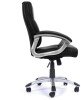 Nautilus Greenwich Leather Effect Executive Chair - Black
