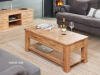 Mobel Oak Four Drawer Coffee Table