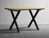 Zap Highcross Rustic Antique Oak Dining Table - 1800mm