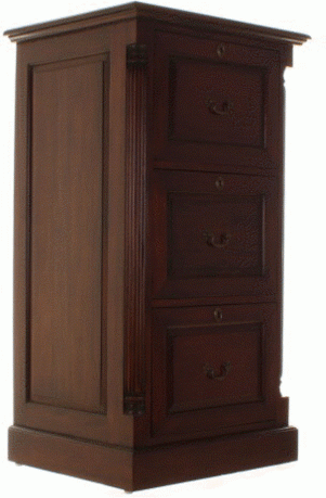 La Roque Three Drawer Filing Cabinet