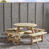 Zap King Round Picnic Table