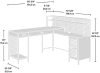 Teknik Boulevard L-Shaped Home Desk - 1542 x 1464mm