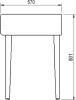 Teknik Giru Sonoma Oak Effect Home Desk - 1200 x 570mm