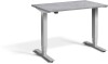 Lavoro Mini Height Adjustable Desk - 1000 x 600mm - Concrete