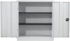 TC Talos Metal Cupboard with 2 Shelves - 1000mm High - White