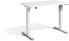 Lavoro Mini Height Adjustable Desk - 1000 x 600mm - White