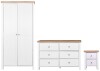Astbury 3 Piece Bedroom Set (2 Door Wardrobe, 6 Drawer Chest, 2 Drawer Bedside)