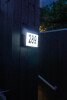 Luxform Lighting Solar Cornwall House Number Wall Light