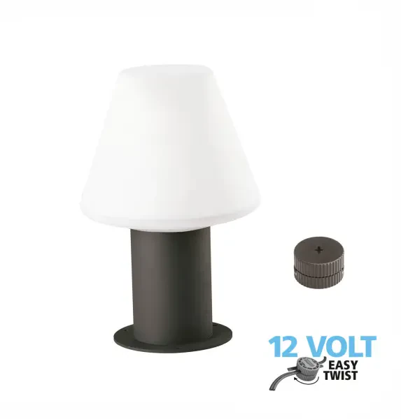 Luxform Lighting Melville Short Post Light In Anthracite