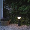 Luxform Lighting Perth Short Post Light In Anthracite