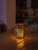 Luxform Lighting Coco Solar Metal Flame Effect Table Light 51 Led