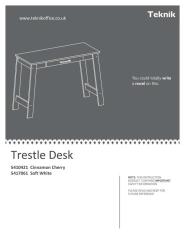 Trestle Desk Specifications