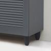 Essentials 2 Door Shoe Cabinet - Dark Grey