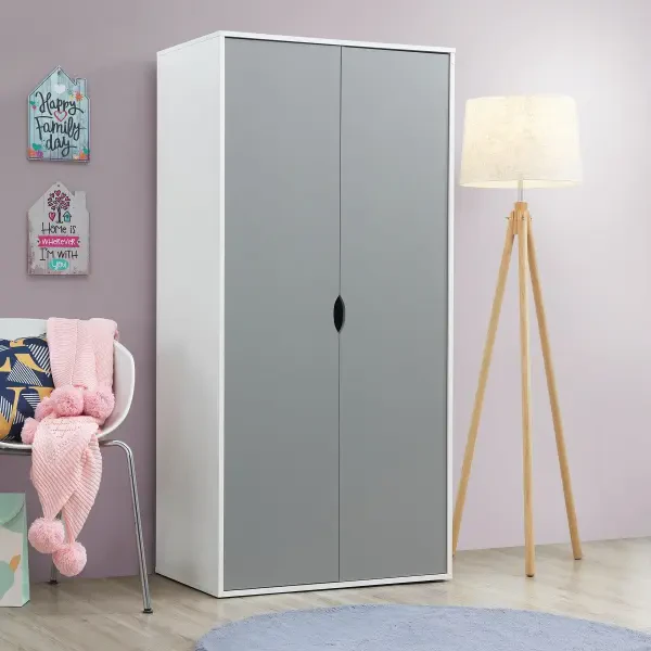 Alton 2 Door Wardrobe - Grey