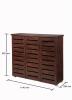 Essentials 3 Door Shoe Cabinet - Walnut