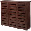 Essentials 3 Door Shoe Cabinet - Walnut