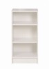 Essentials Small Narrow Bookcase - White