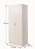 Rio Costa 2 Door Wardrobe - White