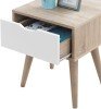 Alford 1 Drawer Lamp Table - White