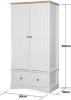 Carden 2 Door Wardrobe - White