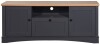 Carden TV Cabinet With 2 Doors & 1 Drawer - Dark Grey