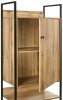 Zahra 4 Piece Bedroom Furniture Set Open Wardrobes - Wotan Oak