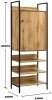 Zahra 3 Piece Bedroom Furniture Set Open Wardrobes - Wotan Oak