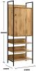 Zahra Storage Cabinet With 1 Door & 3 Shelves - Wotan Oak