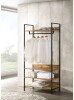 Zahra 4 Piece Bedroom Furniture Set Open Wardrobes - Wotan Oak